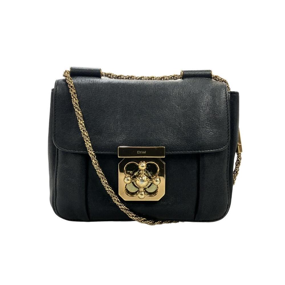 Chloe Elsie Leather Shoulder Bag Chain Crossbody